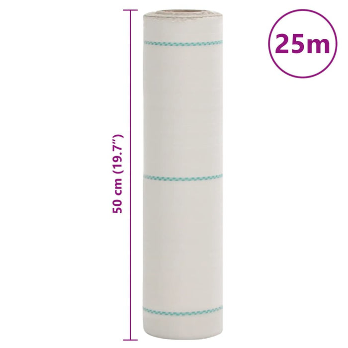 Membrană antiburuieni, alb, 0,5x25 m, PP - WALTI WALTI