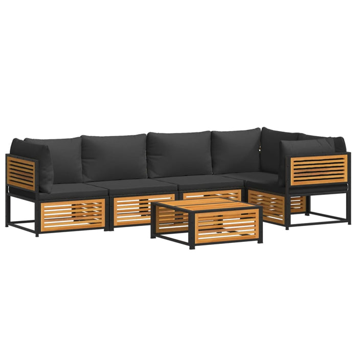 Set de canapele grădină cu perne, 6 piese, lemn masiv acacia - WALTI WALTI