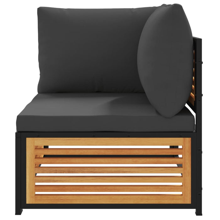 Set canapea de grădină, 2 piese, cu perne, lemn masiv de acacia - WALTI WALTI