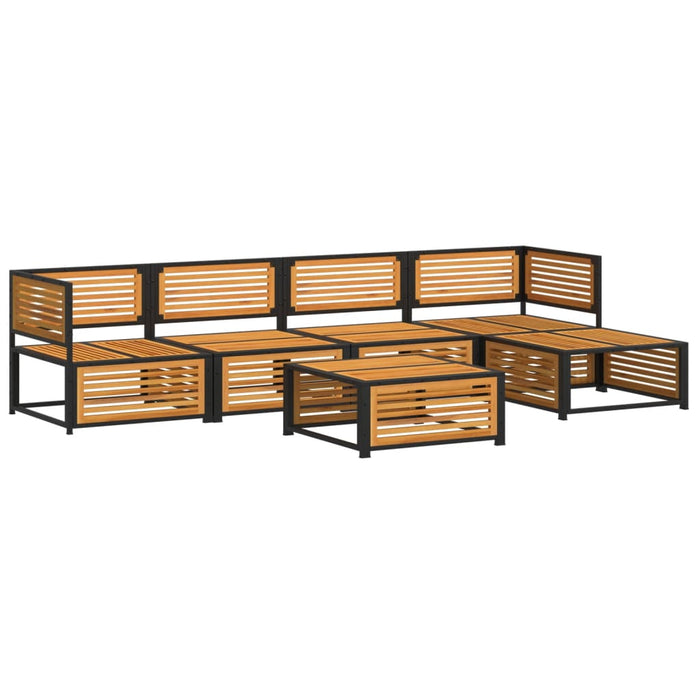 Set de canapele grădină cu perne, 6 piese, lemn masiv acacia - WALTI WALTI