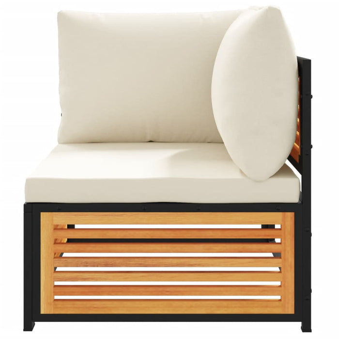 Set canapea de grădină, 2 piese, cu perne, lemn masiv de acacia - WALTI WALTI