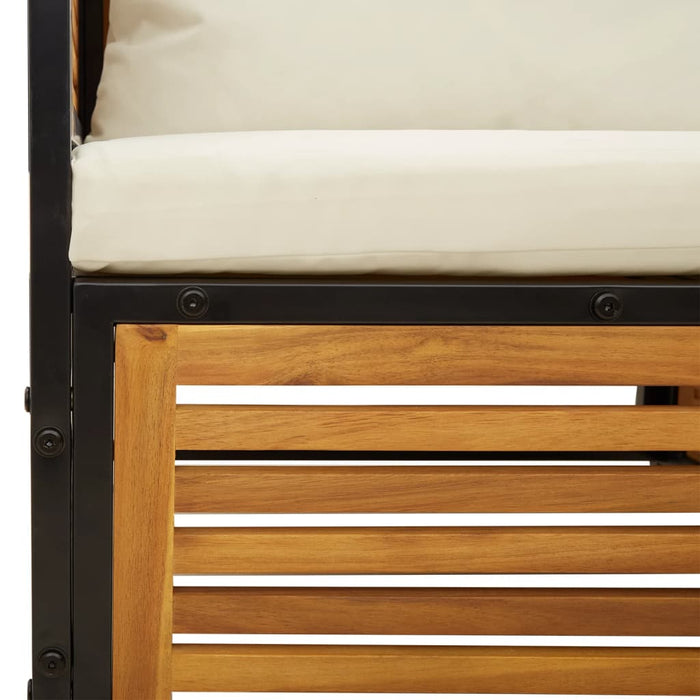 Set de canapele de grădină cu perne, 5 buc., lemn masiv acacia - WALTI WALTI