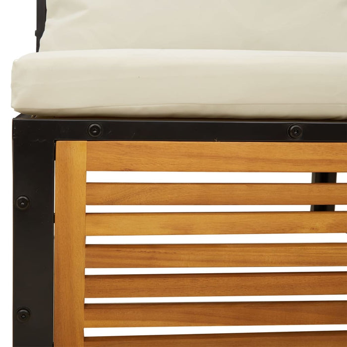 Set de canapele grădină cu perne, 6 piese, lemn masiv acacia WALTI