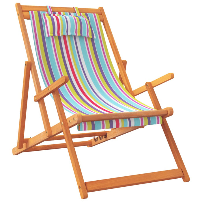 Scaune de plajă pliante, 2 buc., multicolor, material textil - WALTI WALTI