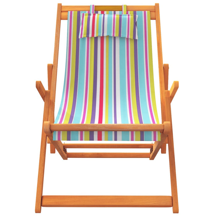 Scaune de plajă pliante, 2 buc., multicolor, material textil - WALTI WALTI