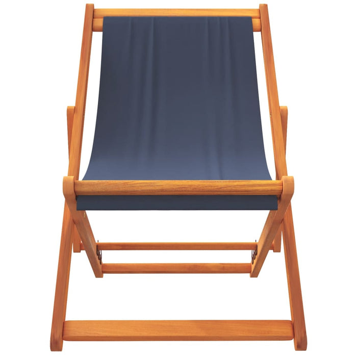 Scaune de plajă pliante, 2 buc., albastru, material textil - WALTI WALTI