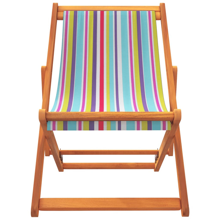 Scaune de plajă pliante, 2 buc., multicolor, material textil - WALTI WALTI