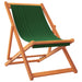 Scaune de plajă pliante, 2 buc., verde, material textil - WALTI WALTI