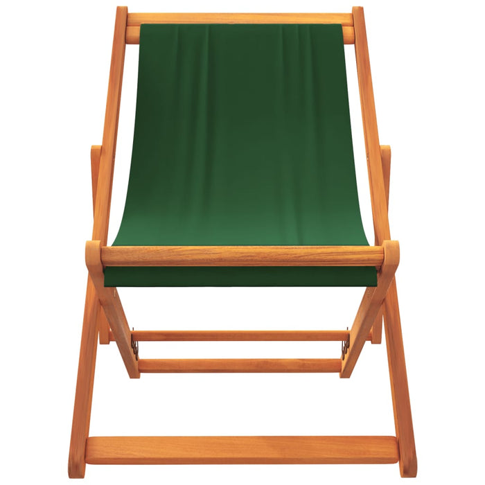 Scaune de plajă pliante, 2 buc., verde, material textil - WALTI WALTI