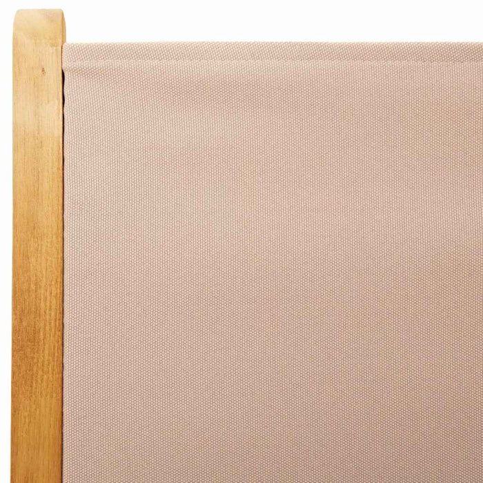Scaune pliante rabatabile, 4 buc., material textil taupe și lemn masiv WALTI