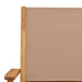 Scaune de grădină pliabile 4 buc., textil taupe/lemn masiv - WALTI WALTI