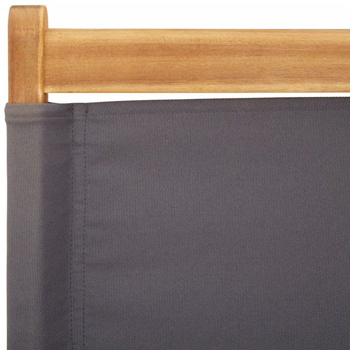 Scaune de grădină pliabile 4 buc., textil antracit/lemn masiv - WALTI WALTI