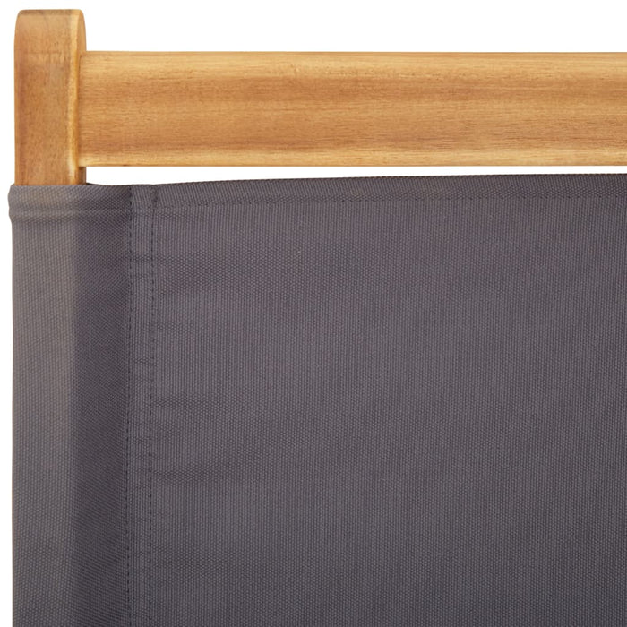Scaune de grădină pliabile 8 buc., textil antracit/lemn masiv - WALTI WALTI