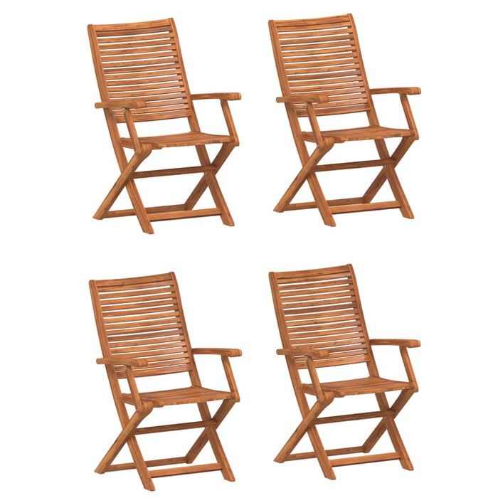 Scaune de grădină pliante, 4 buc. 57x66x95 cm lemn masiv acacia - WALTI WALTI
