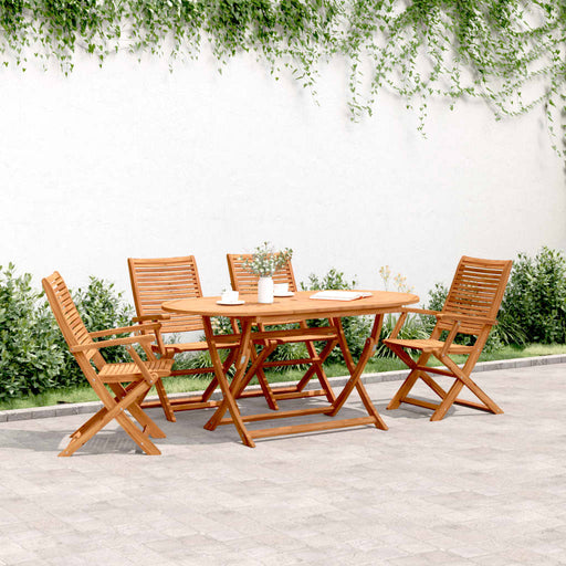 Scaune de grădină pliante, 4 buc. 57x66x95 cm lemn masiv acacia - WALTI WALTI