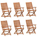 Scaune de grădină pliante, 6 buc. 57x66x95 cm lemn masiv acacia - WALTI WALTI
