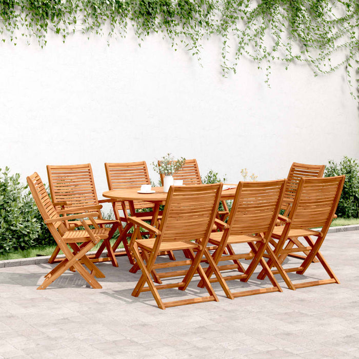 Scaune de grădină pliante, 8 buc. 57x66x95 cm lemn masiv acacia - WALTI WALTI
