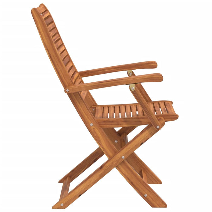 Scaune de grădină pliante, 8 buc. 57x66x95 cm lemn masiv acacia - WALTI WALTI