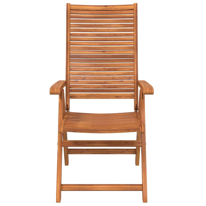Scaune grădină rabatabile 4 buc. 56x72x107 cm lemn masiv acacia - WALTI WALTI
