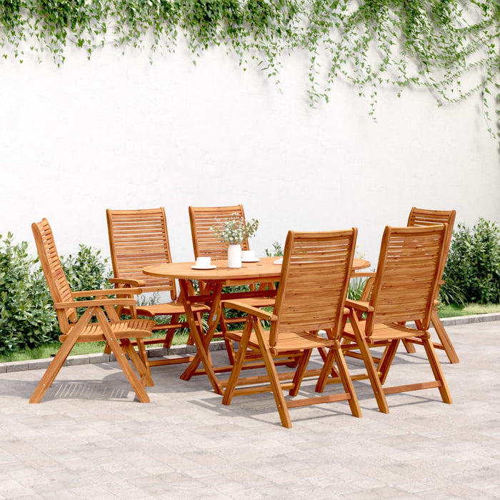 Scaune grădină rabatabile 6 buc. 56x72x107 cm lemn masiv acacia - WALTI WALTI