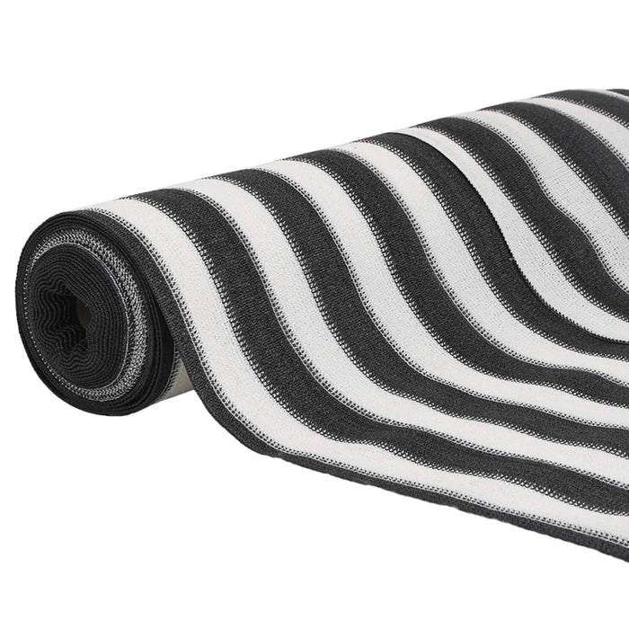 Plasă protecție intimitate antracit/alb 1,2x25 m HDPE 150 g/m² - WALTI WALTI