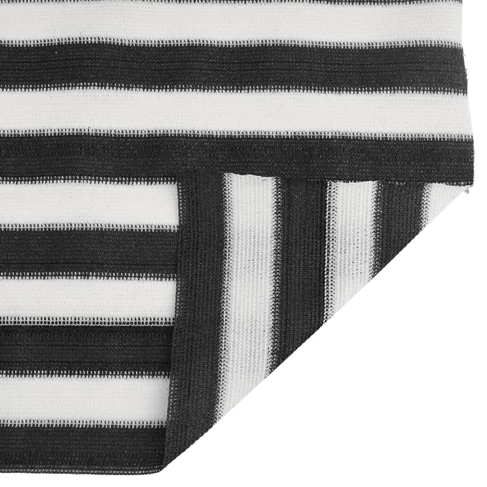 Plasă protecție intimitate antracit/alb 1,2x25 m HDPE 150 g/m² - WALTI WALTI