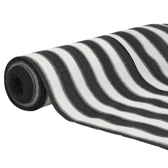 Plasă protecție intimitate antracit/alb 1,5x50 m HDPE 195 g/m² - WALTI WALTI
