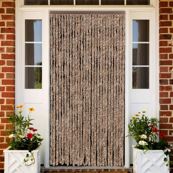 Perdea pentru insecte, bej și maro închis, 118x220 cm, chenille - WALTI WALTI