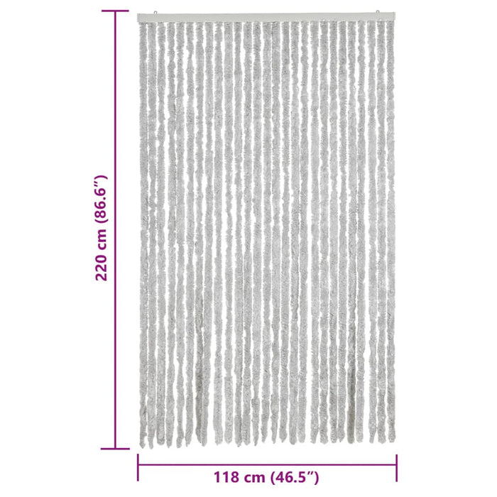 Perdea pentru insecte, gri, 118x220 cm, chenille - WALTI WALTI