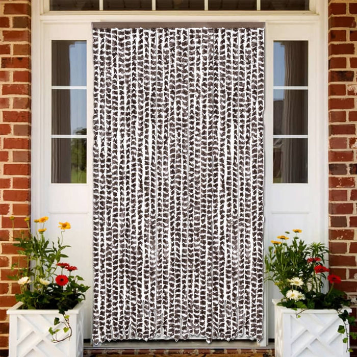 Perdea pentru insecte, maro și alb, 118x220 cm, chenille - WALTI WALTI