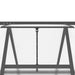 Sere cu cadru de bază, antracit, 224x169x195 cm, aluminiu - WALTI WALTI