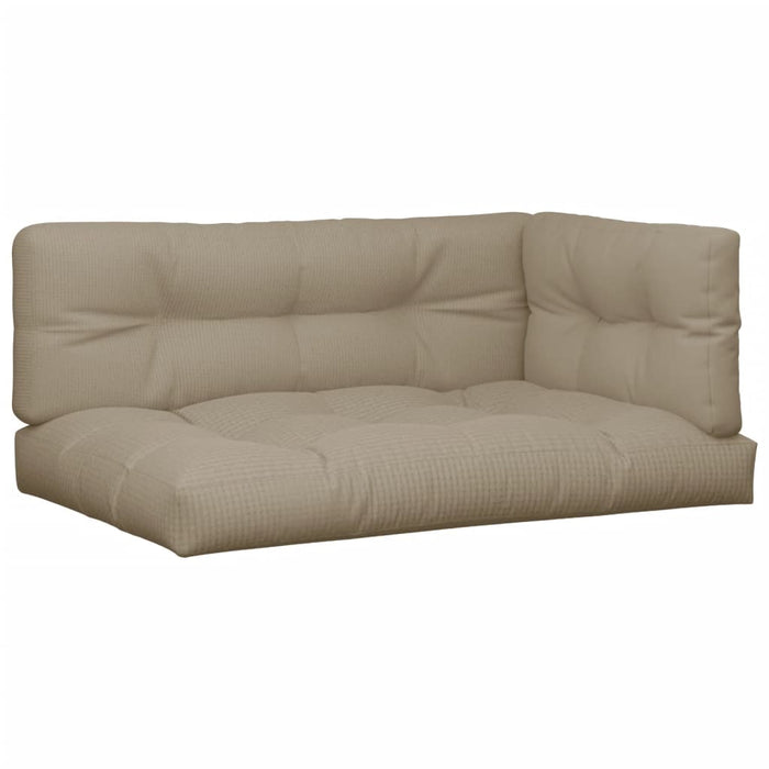 Perne de paleți, 7 buc., gri taupe, material textil WALTI