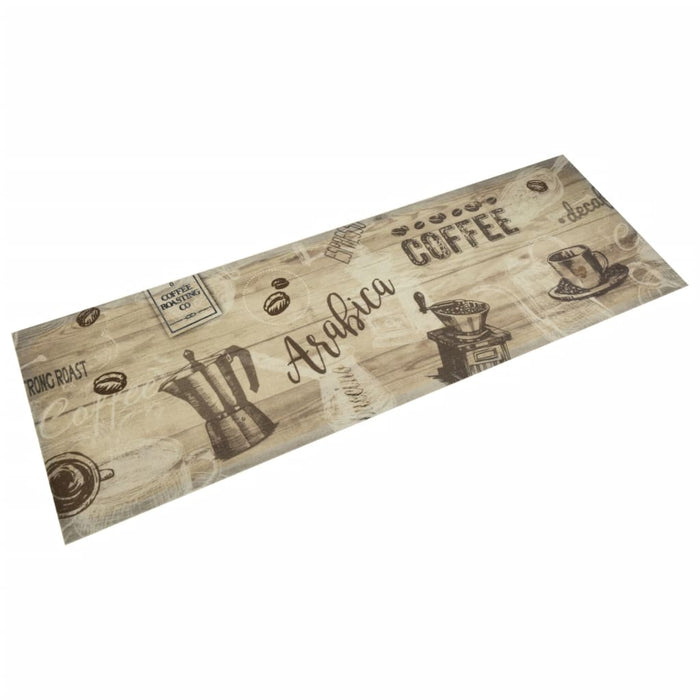 Covor de bucătărie lavabil Coffee, maro, 60x180 cm, catifea - WALTI WALTI