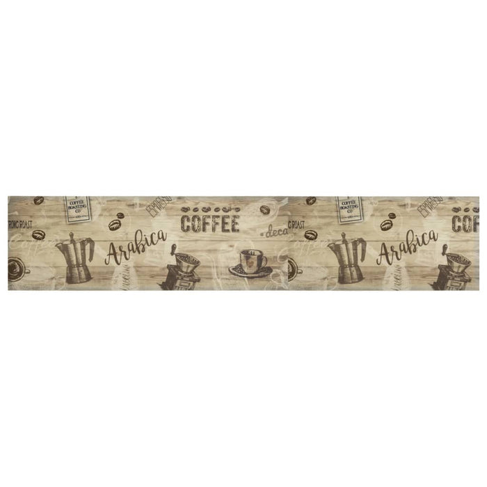 Covor de bucătărie lavabil Coffee, maro, 60x300 cm, catifea WALTI
