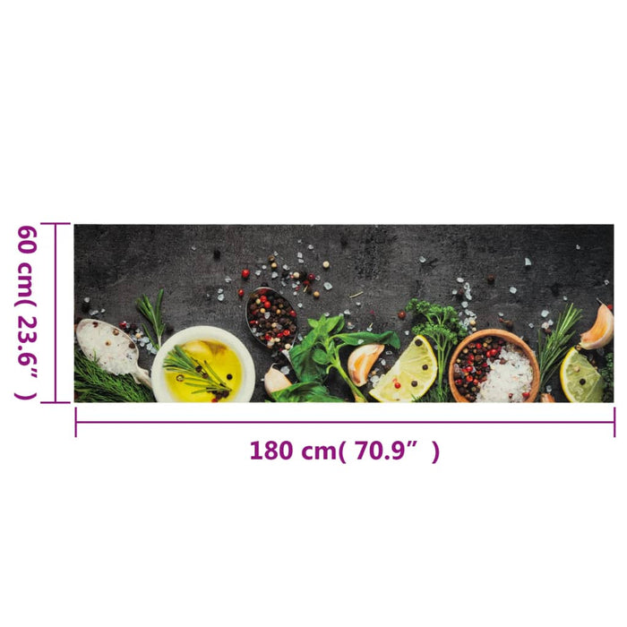 Covor de bucătărie lavabil Spices, 60x180cm, catifea - WALTI WALTI
