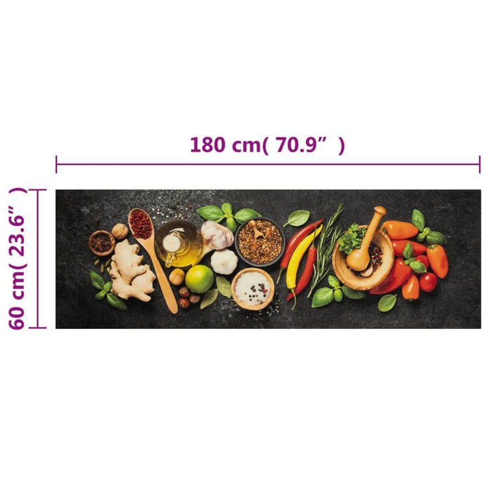 Covor de bucătărie lavabil Spices, 60x180cm, catifea - WALTI WALTI