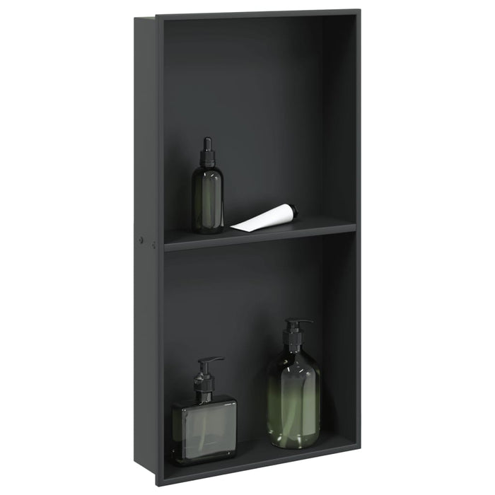 Nișă de duș, negru mat, 32x62x9 cm, oțel inoxidabil - WALTI WALTI