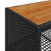 Set mobilier de grădină cu perne, 4 piese, negru, poliratan - WALTI WALTI