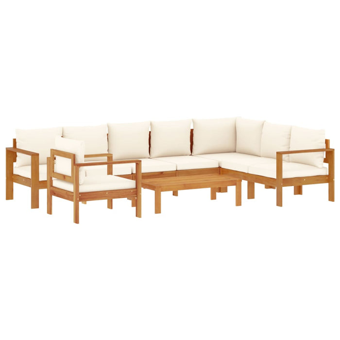 Set de canapele grădină cu perne, 6 piese, lemn masiv acacia WALTI