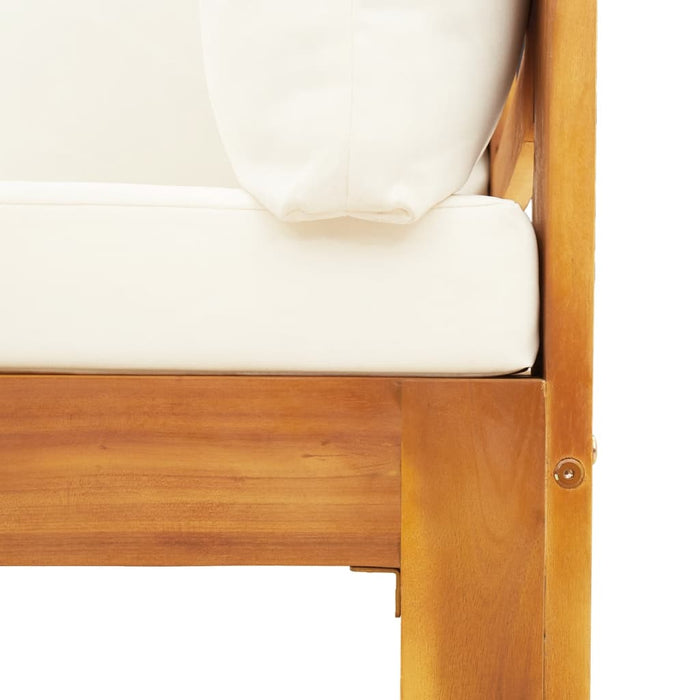 Set de canapele grădină cu perne, 6 piese, lemn masiv acacia WALTI