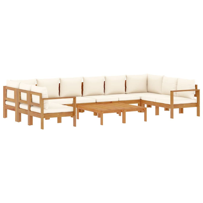 Set de canapele de grădină cu perne, 8 piese, lemn masiv acacia WALTI