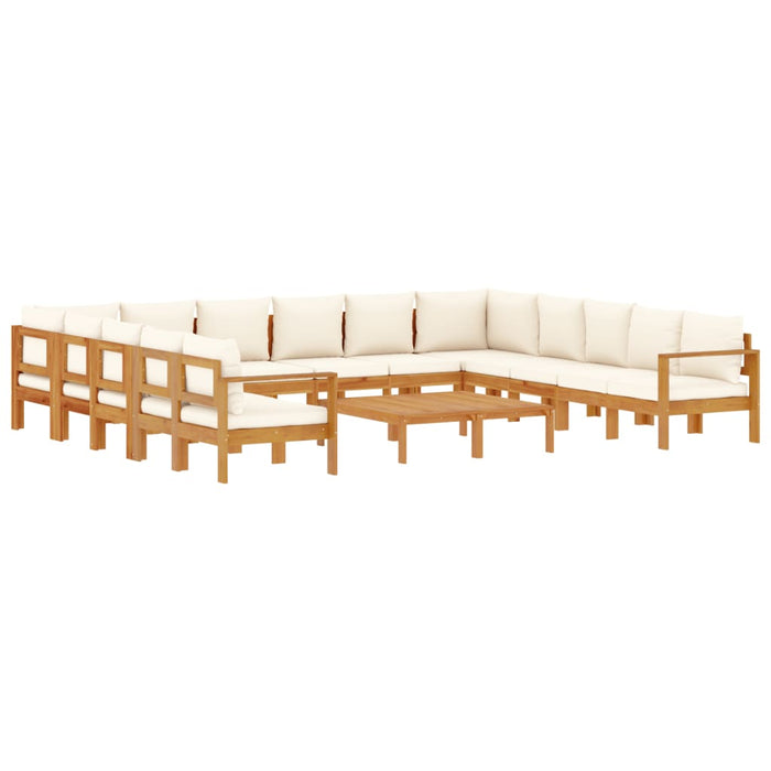 Set de canapele de grădină cu perne 10 piese lemn masiv acacia - WALTI WALTI