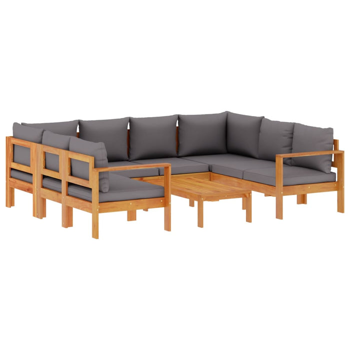 Set de canapele grădină cu perne, 6 piese, lemn masiv acacia WALTI