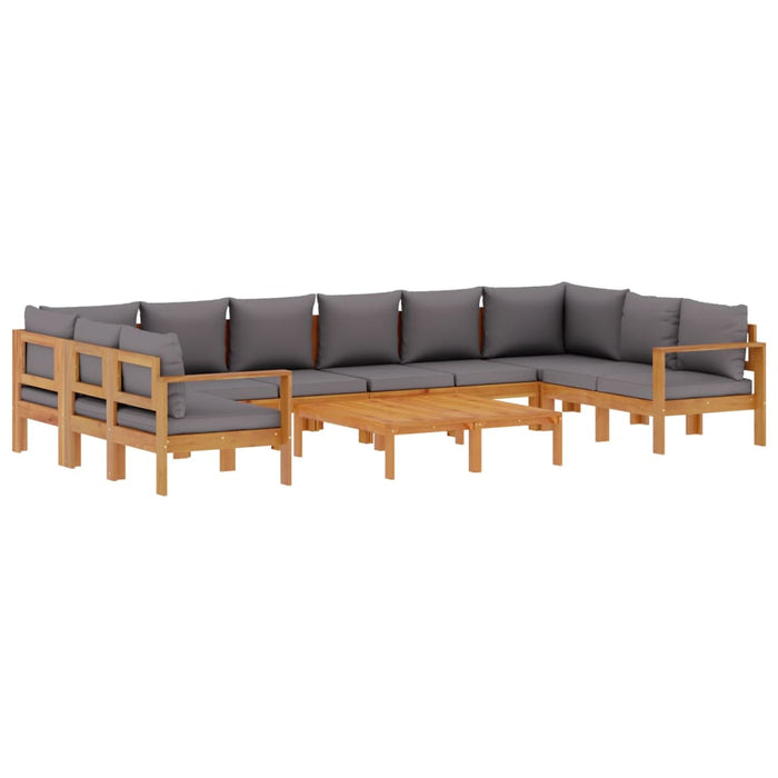 Set de canapele de grădină cu perne, 8 piese, lemn masiv acacia - WALTI WALTI