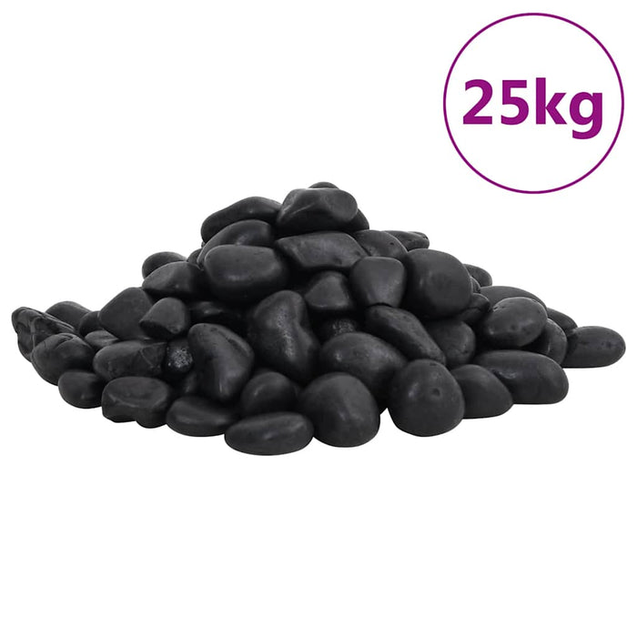 Pietricele lustruite, 25 kg, negru, 2-5 cm - WALTI WALTI