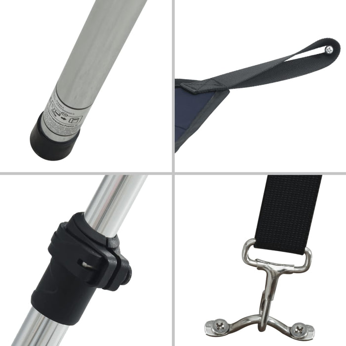 Set extensie parasolar T-Top, albastru, 170x170x(113-182,5) cm - WALTI WALTI