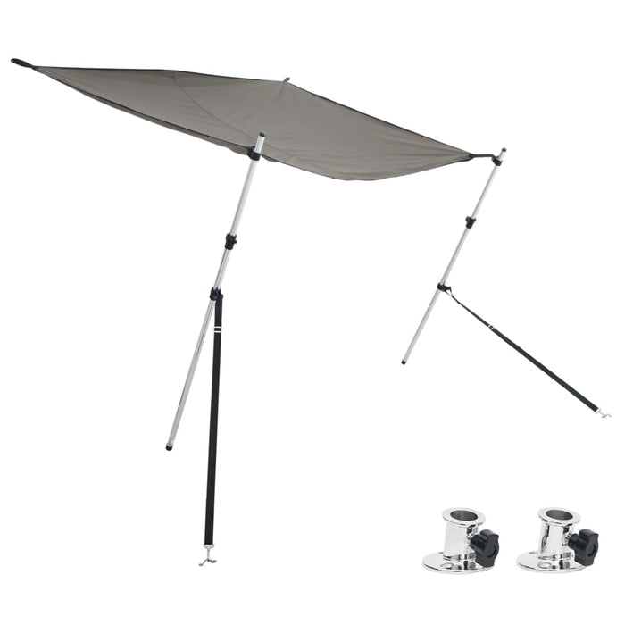 Set extensie parasolar T-Top gri antracit 170x170x(113-182,5)cm - WALTI WALTI