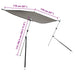 Set extensie parasolar T-Top gri antracit 170x170x(113-182,5)cm - WALTI WALTI