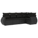 Set mobilier de grădină cu perne, 5 piese, negru, poliratan - WALTI WALTI