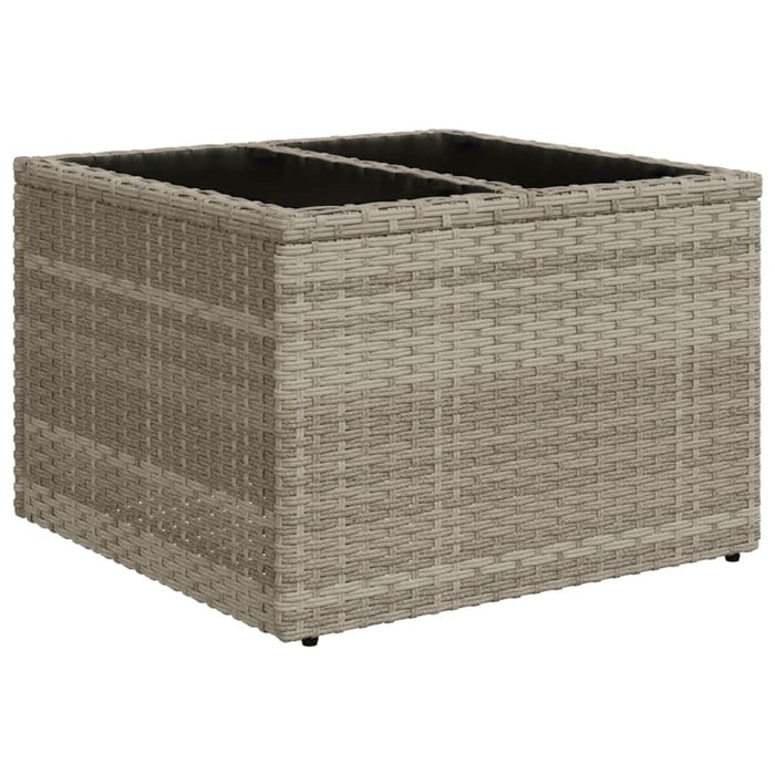 Set canapele de grădină cu perne, 9 piese gri deschis poliratan - WALTI WALTI